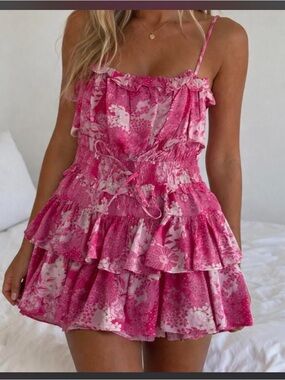 Day + Moon pink floral mini dress
Size
M #floral #summerdress WORN
ONCE